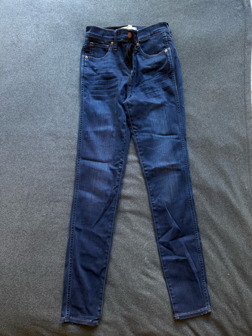 Madewell Women’s Skinny Jeans in Dark Blue